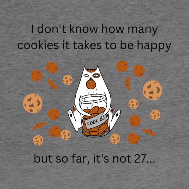 Funny Cat Shirt, Grumpy Kitty TShirt, Cookie T-Shirt, Unhappy Sad Top Tee, Resting Face, RBF by Coffee Conceptions